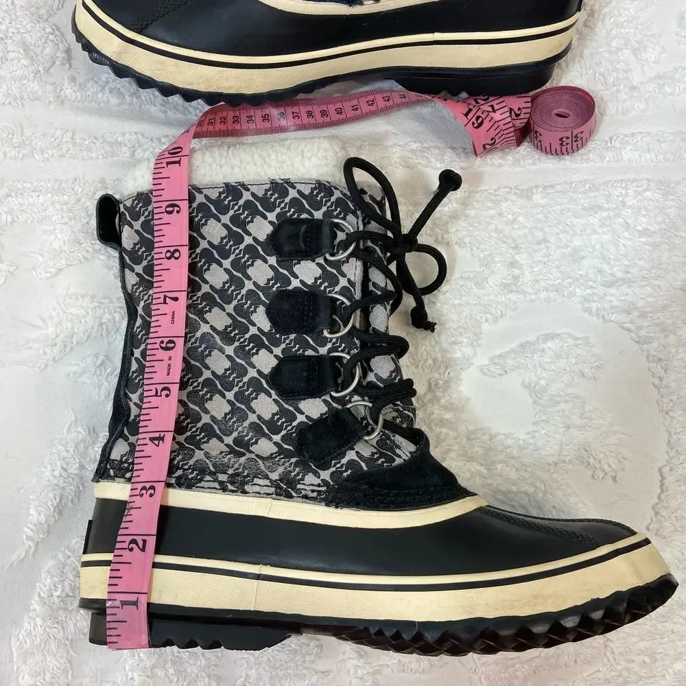 SOREL 1964 PAC NL1494-008 Graphic Design Boots Men's Sz 9 Waterproof Insulated